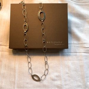 Silpada 925 Silver Chain Necklace 32”